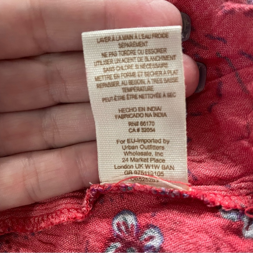 Free People Womens Just the Two of Us Balloon Sleeve Tunic Top Mini Dress Small - Picture 12 of 12